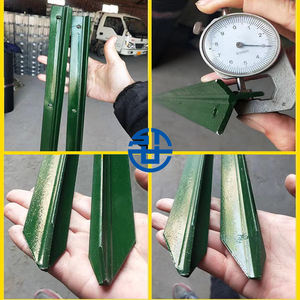 Poteaux de clôture en métal en forme de Y, installation facile, anti-rouille, imperméables, poteaux de clôture agricole, <span class=keywords><strong>bois</strong></span> traité thermiquement <span class=keywords><strong>pour</strong></span> clôtures sportives - Product Image 2