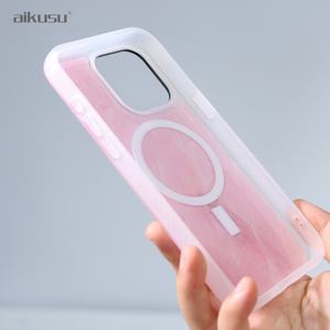 Fundas Personalizadas para Teléfono 3M Anti-Golpes, Transparentes, de TPU Mate, Magnéticas, Color Rosa Madreperla, para iPhone 16 15 14 13 Pro Max - Product Image 4