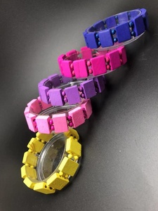 Mixed Bright Colors Plain Wood <strong>Bead</strong> <strong>Bracelet</strong> <strong>Wooden</strong> Panel Rosary Blank <strong>Bracelet</strong> - Product Image 5
