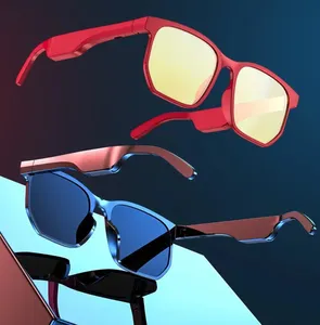 <span class=keywords><strong>Lunettes</strong></span> de soleil intelligentes sans fil à <span class=keywords><strong>conduction</strong></span> <span class=keywords><strong>osseuse</strong></span>, avec haut-parleur et écouteurs intégrés, pour la conduite en extérieur, le sport et la musique, modèle tendance - Product Image 1