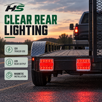 Nouveau feu arrière LED 12V pour camion HSSH, 50 SMD rouge IP68K pour camion lourd, remorque, semi-remorque