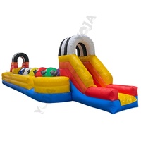YOJA YJ-091 Grand parcours d'obstacles gonflable extérieur avec grandes balles, certifié CE, personnalisable, pour l'eau