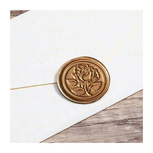 Sello de cera de lacre natural, sello de cera, etiqueta, cachemir, logo - Product Image 1