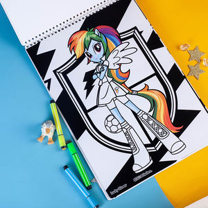 BSCI, venta de fábrica, libro de dibujo de bocetos en espiral púrpura, juguetes de pintura para niños con fabricantes de colores - Product Image 2