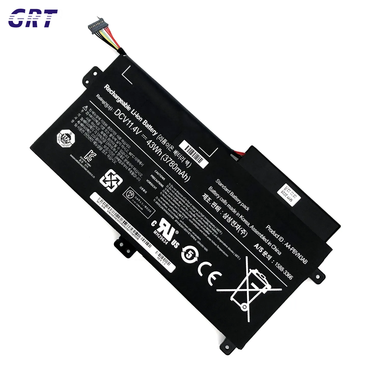 11.4V 3780Mah 43Wh AA-PBVN3AB Interne Laptop-Batterie für Samsung AA-PBVN3AB NP370R4E NP370R5E NP450R4E NP450R5E OEM Günstig