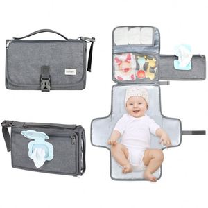Échantillon gratuit, prix de gros compétitif, tapis à langer imperméable personnalisé, tapis à langer portable pour bébé - Product Image 3