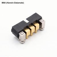Conector de PCB Aeroespacial M80 de Alta Fiabilidad, Conector de Placa Chapado en Oro