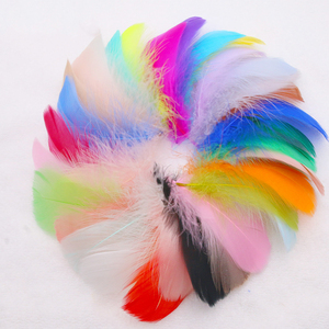 Atrapasueños hecho a mano, plumas de ganso de 6-12cm, diseño de moda artesanal, decoración de ropa, venta al por mayor - Product Image 1