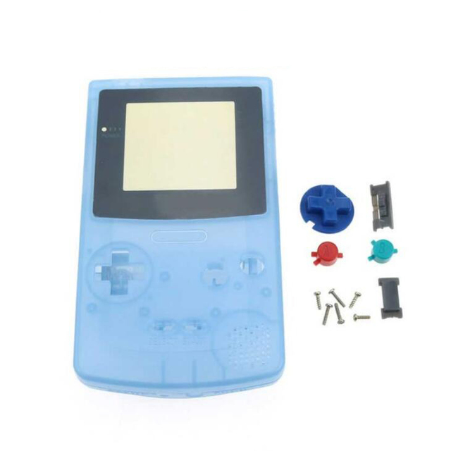 For Nintendo Gameboy Color Housing Shell Screen Case Door Replacement Shell for Nintendo GBC Cover