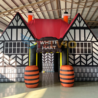 Tente de pub de bar gonflable géante portable personnalisée en usine, matériau Oxford durable avec souffleur d'air, locations d'événements pour les fêtes d'arrière-cour