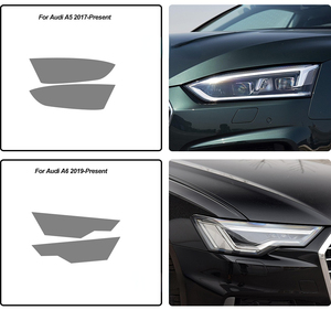 <span class=keywords><strong>Película</strong></span> protectora para faros de coche, pegatina negra ahumada de TPU para Audi A3 8V A4 B8 B9 A5 A6 C8 A7 A8 D4 TT e-tron R8, accesorios, 2 uds. - Product Image 6