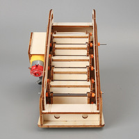 Elektrischer Holz-Rolltreppe-Wissenschafts-Mini-Projekt-Bausatz: Förderband-Technologie-Aufzug DIY Handgemachtes Experimentiermaterial 335x60mm
