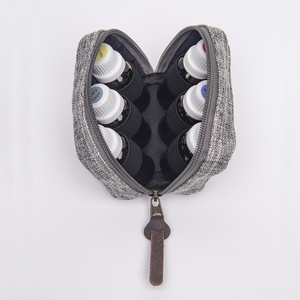 <span class=keywords><strong>Pochette</strong></span> portable de style vintage 6 bouteilles d'huile essentielle d'arôme de <span class=keywords><strong>chanvre</strong></span> remplie pour une utilisation en déplacement - Product Image 5