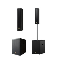 Ensemble de haut-parleurs Line Array professionnels personnalisés Conception active passive avec étui de vol pour scène de concert Prix du fabricant