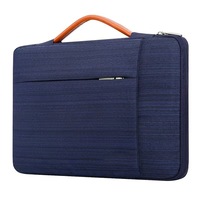 Funda Promocional para Portátil de 13-14 Pulgadas, Bolsa Ecológica para Computadora de Negocios con 2 Bolsillos y Asa de Nailon