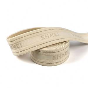 Cinta Elástica de Nailon con Diseño Innovador y Logotipo Jacquard Personalizado para Accesorios de Ropa, Cinturilla - Product Image 2
