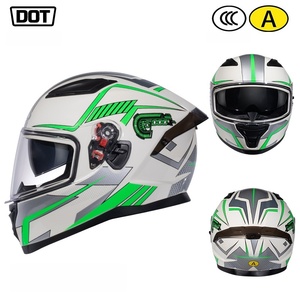 Nuevo Casco Integral para Motocicleta, Construcción Ligera de ABS, Certificado DOT <span class=keywords><strong>ECE</strong></span>, con Visera Solar Incluida, para Todas las Estaciones - Product Image 5