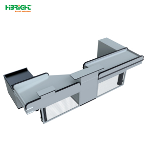 Highbright L-Shaped Stainless Steel Top Retail <b>Checkout</b> <b>Counter</b> for Supermarket and Retail Stores - Product Image 3