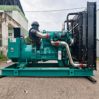 Genset Diesel 280kW 350kVA Tipe Terbuka, Didukung Mesin Cummins dengan AVR 3 Fasa untuk Pabrik dan Cold Storage