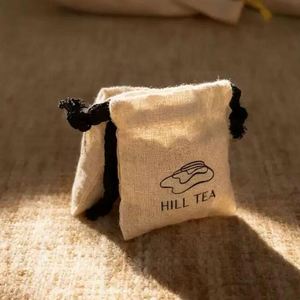Promotional Eco-friendly Cotton Dust Proof Pouch Natural Color Cotton Pouch with Single <b>String</b> - Product Image 5