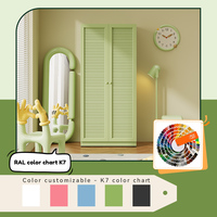 Armoire en acier moderne, armoire métallique multicolores pour le rangement de la chambre