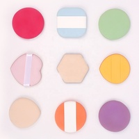 Bouffée de poudre pour le corps personnalisée de bonne qualité des outils de maquillage Bouffée de poudre de maquillage de beauté triangle