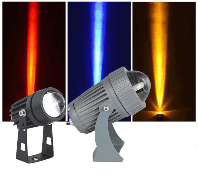 Aluminum Outdoor Spotlight 10W RGB Narrow Beam LED Floodlight