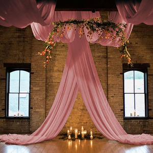 Elegant White Wedding Drapery Fabric Ceiling Drape in Various Colors and Styles - Product Image 1