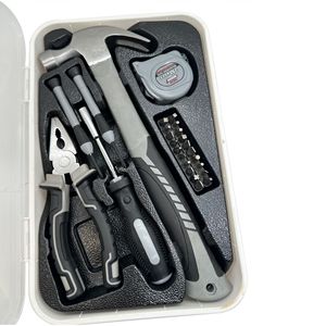 Ensemble d'outils en acier au carbone de 26 pièces avec marteau, pinces, embouts de tournevis, outils à main pour usage domestique - Product Image 5