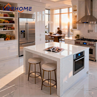 YIERHOME Armoire de cuisine modulaire blanche brillante islamique avec charnières et panier de rangement - Solution moderne pour la maison musulmane