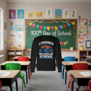 Camiseta de manga larga 100 Days Of School Monster Truck, 100Th Day Of School - Product Image 3