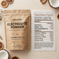 Poudre d'électrolytes végétalienne pour la nutrition sportive avec des ingrédients naturels pour la gestion de l'énergie - Complément d'hydratation instantanée