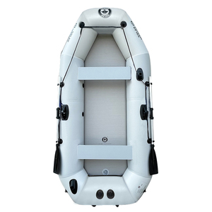 Güneş deniz 230cm2.3m7.5ft 3 kişi kürek Kayak PVC balıkçılık şişme bot ile 3 lüks can yeleği kürekler kürek ve aksesuarları - Product Image 4