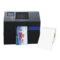 Kertas Stiker Inkjet Kontinu Matt atau Glossy 210mm 214mm 216mm Label PP C3500 C4000 C6500 Gulungan Label Inkjet untuk Printer Inkjet