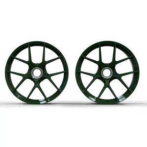 KHR car rim customized luxury alloy 20inch dark green centerlock forged 1 piece wheels cars for GT3