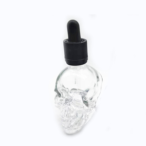 Botella de Vidrio con Gotero para Suero, Forma Única de Calavera, 15ml, 30ml, 50ml, 100ml, en Negro, Azul, Rojo y Verde, para Cosméticos, Aceites Esenciales y Cuidado de la Piel - Product Image 5