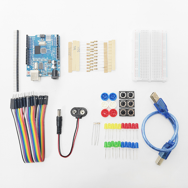 Factory Supply Fuzhongqi StartK_47 Customizable Mini Breadboard 13 1 Starter Kit Education/Maker Boards Compatible for IDE