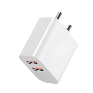 Adaptateur de voyage double chargeur USB 5V 2.4A 12W blanc pour téléphone portable avec ports standard australiens, britanniques et indiens - Product Image 5