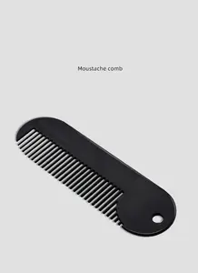 Peine pequeño de estilo OEM y ODM, peine de barba de Metal portátil, Mini peine de barba para hombres