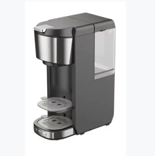 Cafeteira elétrica 2 em 1 K-CUP, máquina de café para café chão e cápsula k