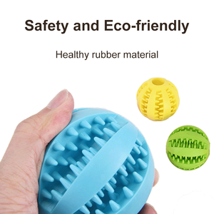 Boule de nourriture pour chien en caoutchouc Durable de vendeur chaud avec des cordes boules de mâcher de chien interactives pour des jouets de nettoyage de dents d'animal familier durables - Product Image 4