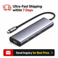 Docking Station Multiport USB C Hub Kecepatan Tinggi 10Gbps dengan 4K 60Hz PD 100W untuk MacBook Pro Air iPad Pro