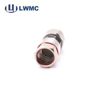 Conector de RF Coaxial N macho, 50ohm, niquelado recto, para cable 1/2 S
