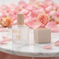 Flacon de fond de teint en verre carré plat de 7 ml, tube de gloss à lèvres vide avec applicateur à pinceau, conteneur cosmétique pour maquillage liquide, logo personnalisé
