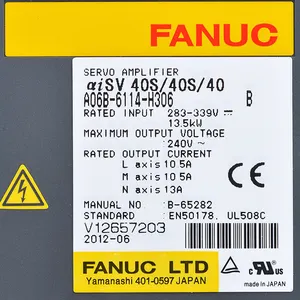 وحدة محرك مساعد التيار المباشر Fanuc A06B-6114-H306