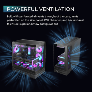<span class=keywords><strong>2025</strong></span> mới nhất chơi game <span class=keywords><strong>PC</strong></span> trường hợp thiết kế độc đáo, ATX Bo mạch chủ hỗ trợ Tempered glass, cho game thủ chuyên nghiệp - Product Image 5