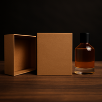 Boîte de parfum personnalisée avec couvercle et base, en carton rigide de 2 mm, papier kraft, boîtes cadeaux, estampage à chaud, gaufrage du logo, avec mousse EVA