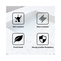 Peinture décorative effet pierre lavée, prête à l'emploi, revêtement en sable coloré naturel pour murs extérieurs, sols et surfaces paysagères