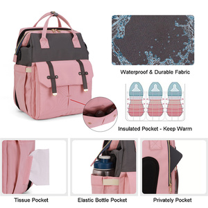 Baby Diaper Bag <strong>Backpack</strong> With Diapers Changing Station Mummy Bag <strong>Backpack</strong> With Sunshade Mosquito Net Foldable Baby <strong>Bed</strong> - Product Image 3