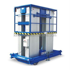 GTWY, plataforma de elevación de trabajo aéreo de mástil hidráulico eléctrico portátil de aleación de aluminio de 14m 16m 18M 20m para instalación de reparación - Product Image 1